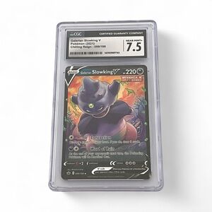 Pokemon Card - Galarian Slowking V - CGC 7.5